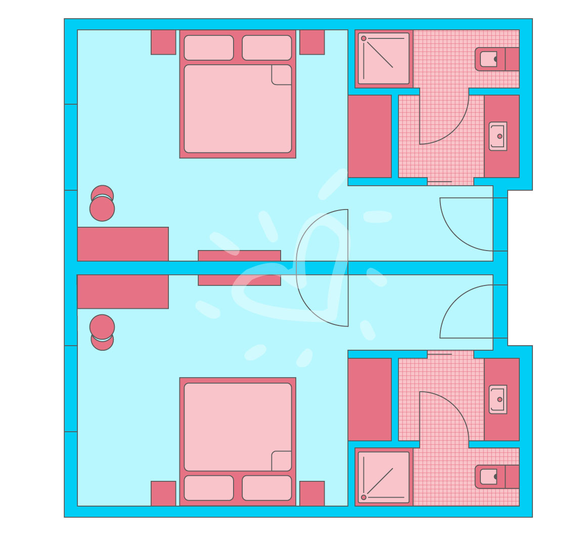 Familienzimmer mit Verbindungstür (FV1)